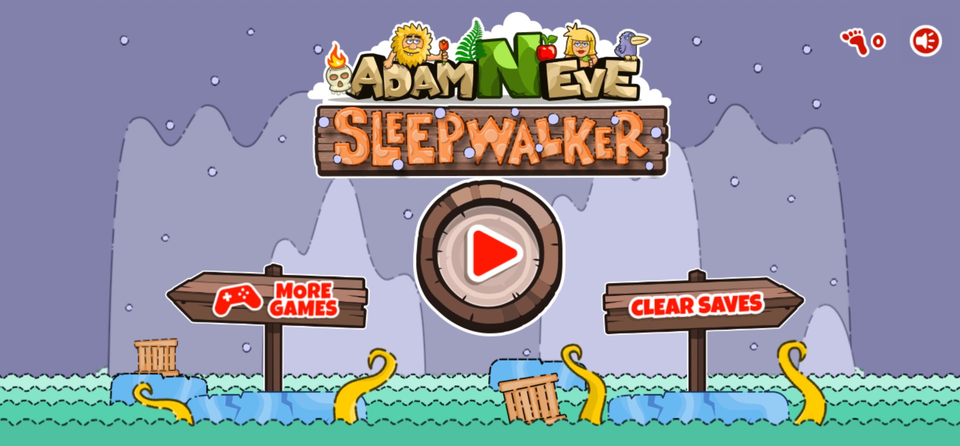 Adam and Eve Sleepwalker - Play Fun Puzzle Adventure Online: Galactic Fun Edition