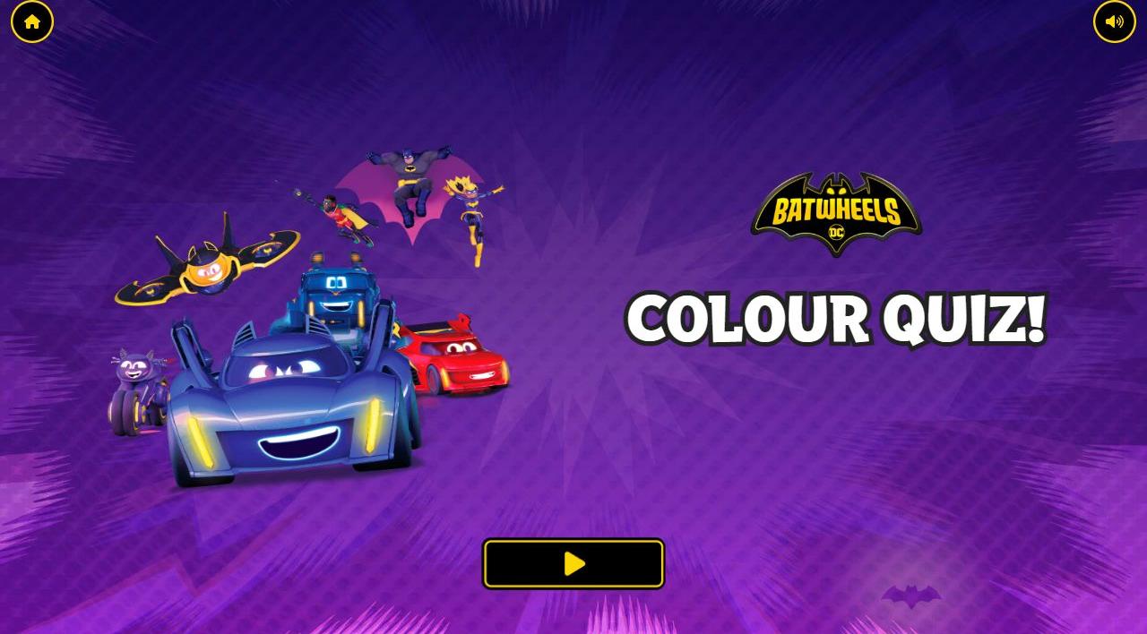 Batwheels Colour Quiz - Play DC Superhero Educational Game Online: The Ultimate Hero Saga