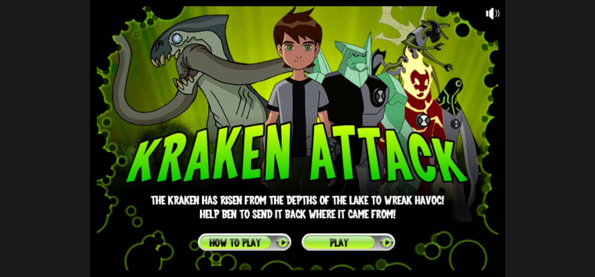 Ben 10 Kraken Attack - Play Online Cartoon Network: Rising Stars Adventure