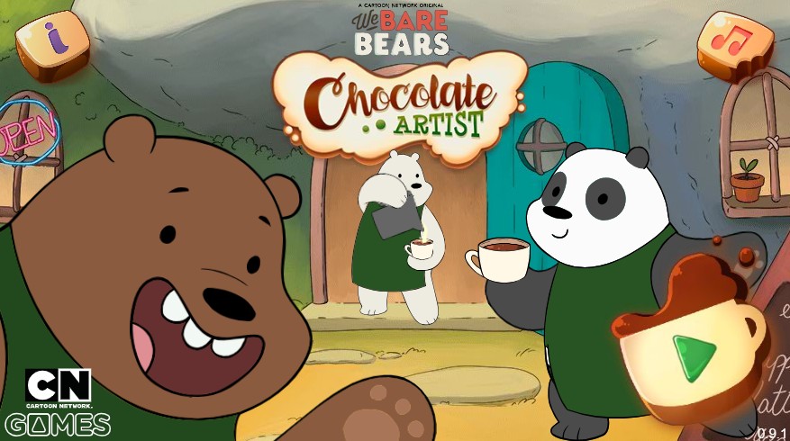 We Bare Bears Chocolate Artist - Creative Cooking: Super Charged Edition