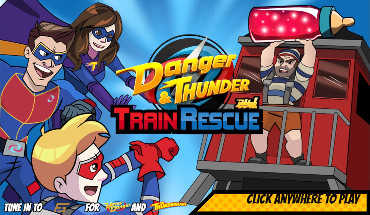 Danger & Thunder Train Rescue - Nickelodeon Superhero Adventure: Origins & Adventures
