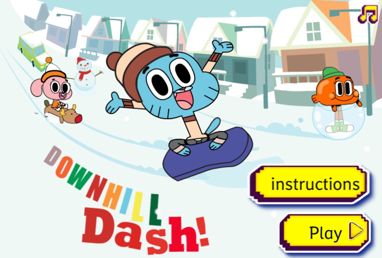 Downhill Dash Gumball: Galactic Fun Edition