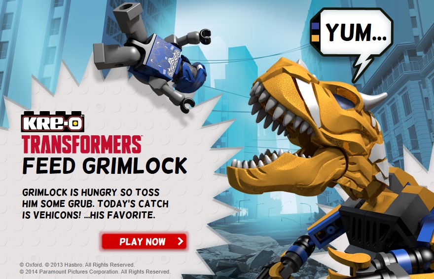 Feed Grimlock Transformers KRE-O: World of Legends