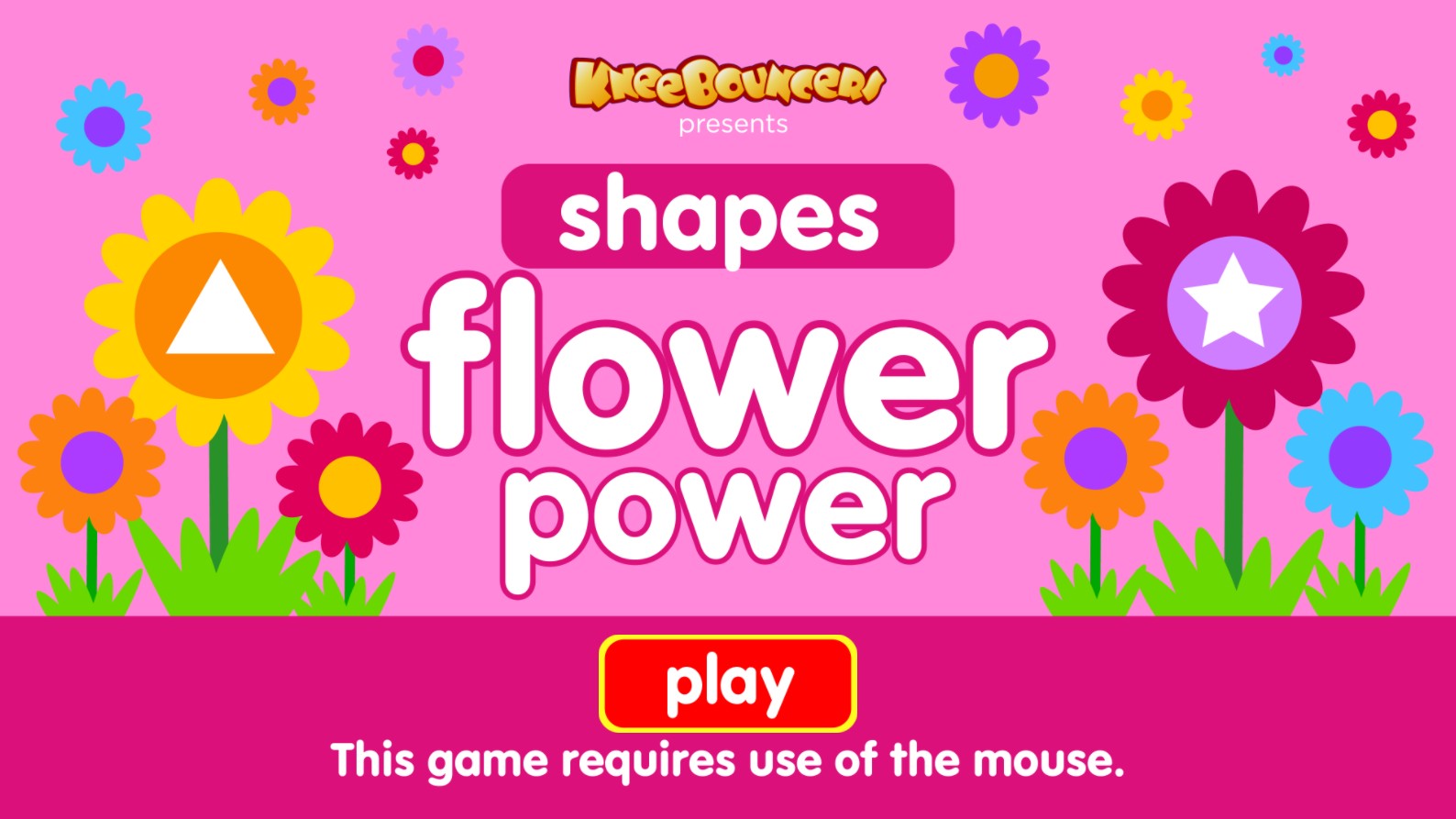 Flower Power Shapes KneeBouncers Educational: The Master Challenge