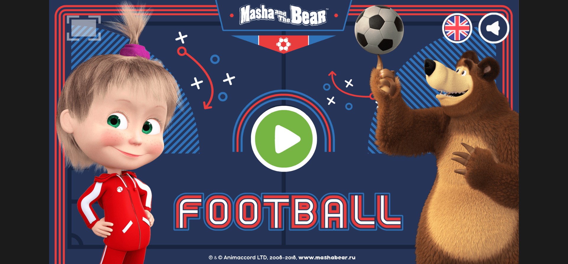 Masha and the Bear Football Game Online: The Great Hero Odyssey