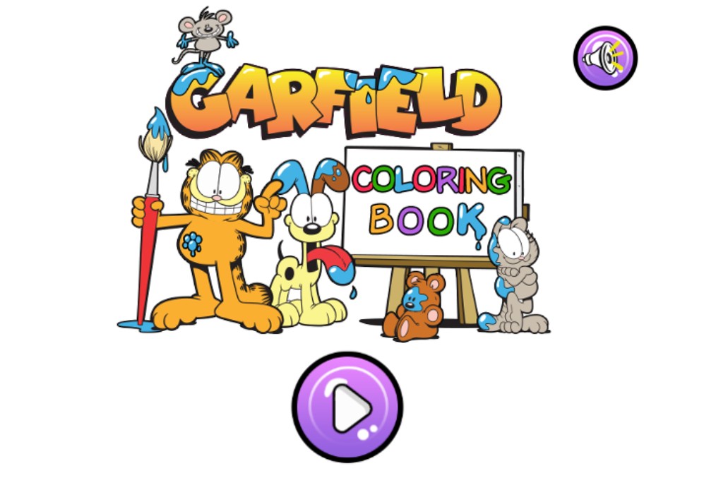 Garfield Coloring Book - Fun Online Drawing: Elite Master Edition