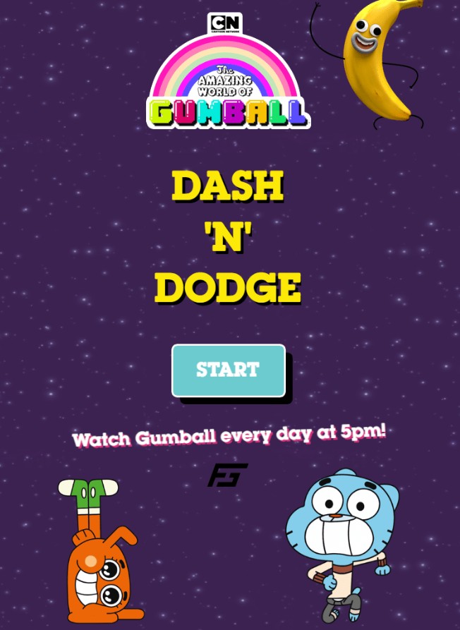 The Amazing World of Gumball Dash n Dodge - Play Cartoon Network Games: The Great Hero Odyssey