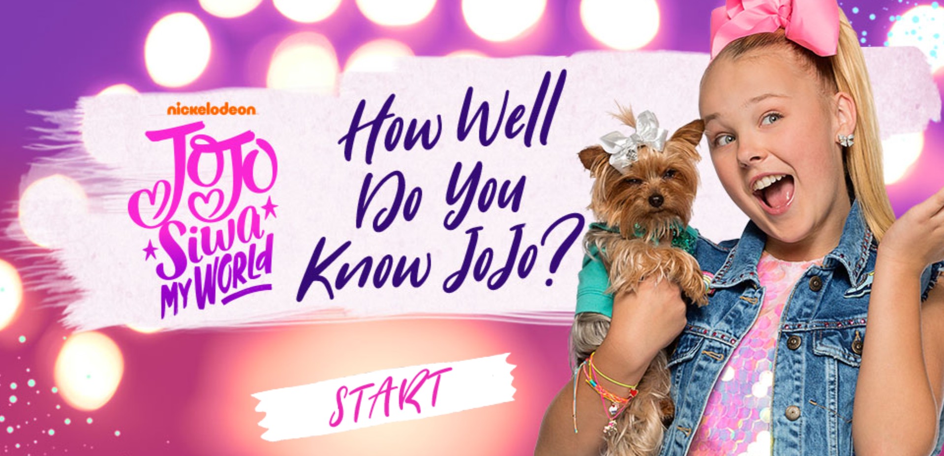 JoJo Siwa My World Quiz - Play Nickelodeon Fan Games Online: Super Charged Edition