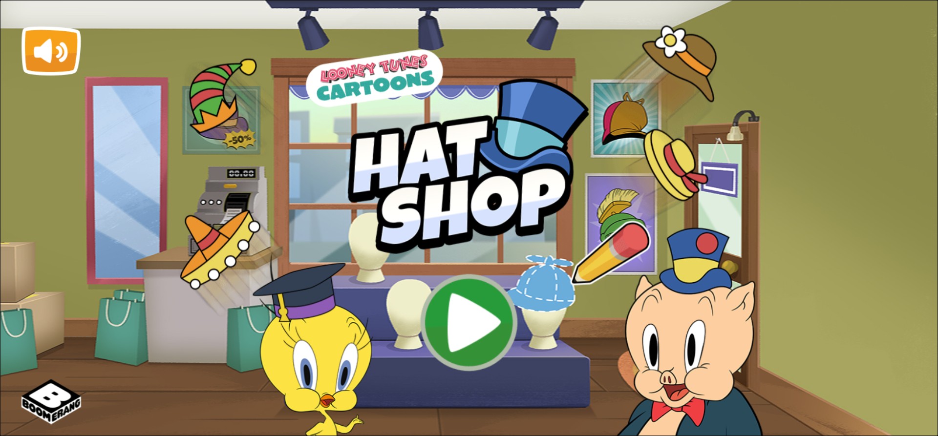 Looney Tunes Cartoons Hat Shop - Fun: Galactic Fun Edition