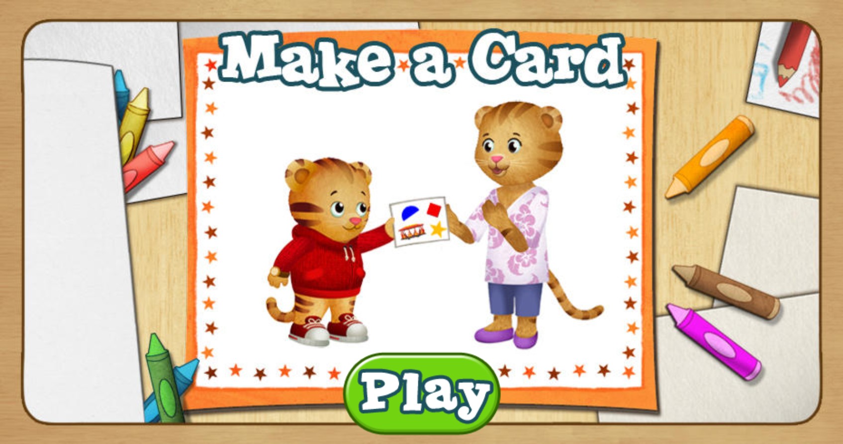 Daniel Tiger Make a Card - Online Kids Creativity: Origins & Adventures