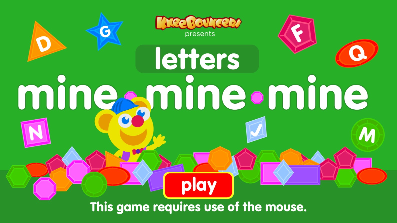 Mine Letters KneeBouncers Educational: Super Charged Edition
