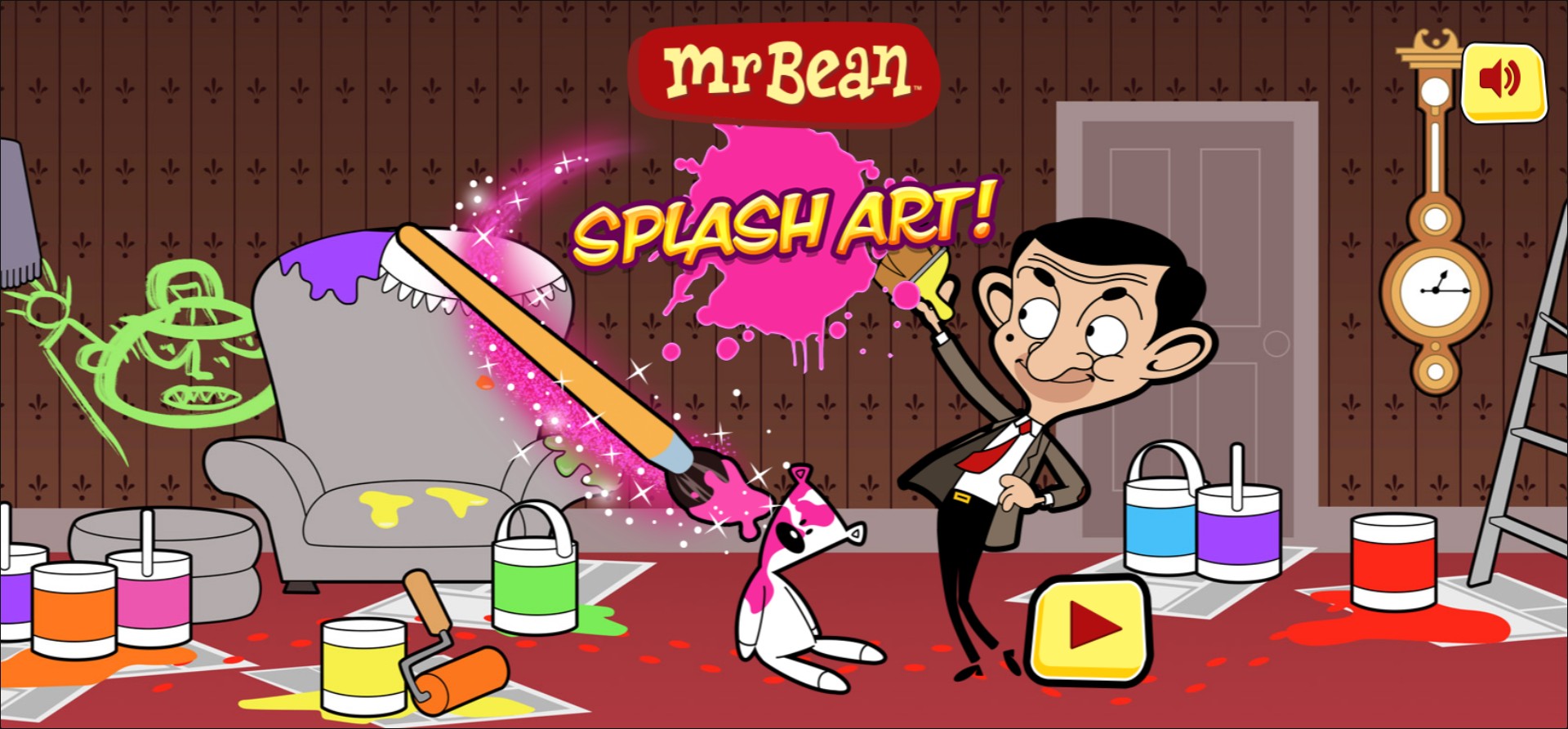 Mr Bean Splash Art - Fun Online Painting: The Infinite Journey