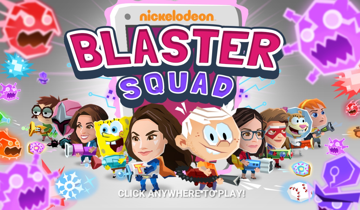 Nick Blaster Squad - Play Nickelodeon Crossover Shooter Online: The Great Hero Odyssey