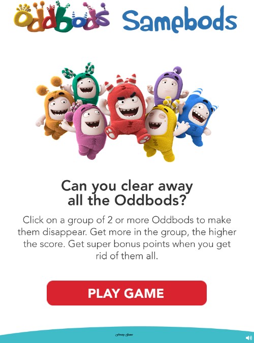 Oddbods Samebods - Play Fun Matching Puzzle Game Online: The Infinite Journey
