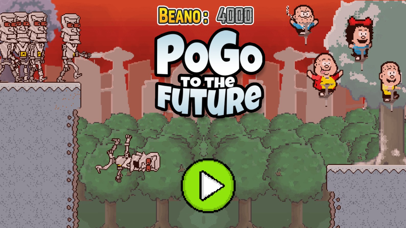 Beano PoGo to the Future - Play Online Arcade Action: Pixel Perfect Edition