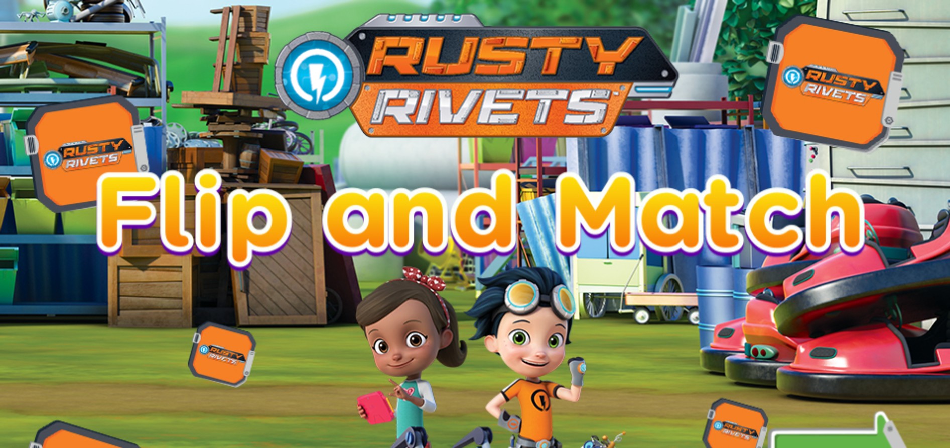Rusty Rivets Flip and Match - Memory Brain Training: The Infinite Journey