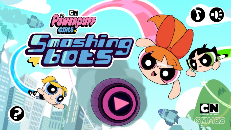 The Powerpuff Girls Smashing Bots - Cartoon Network Action: Evolution & Discovery