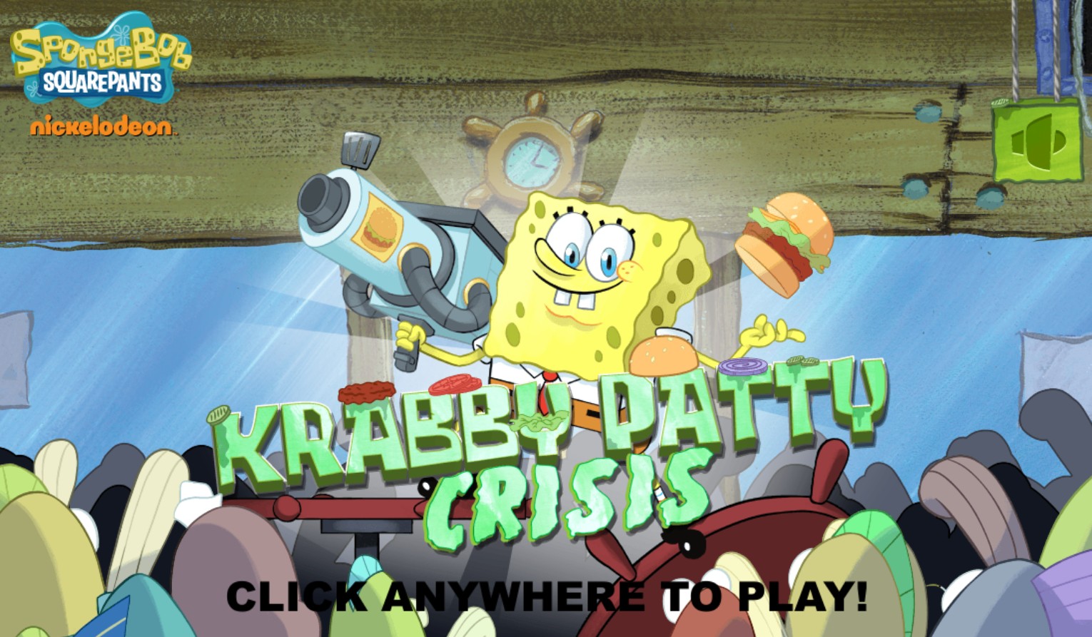 SpongeBob Krabby Patty Crisis - Play Free Nickelodeon: Super Charged Edition