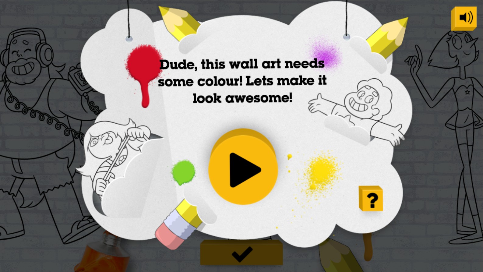 Steven Universe Colour In Game - Cartoon Network Coloring Fun: The Secret Saga