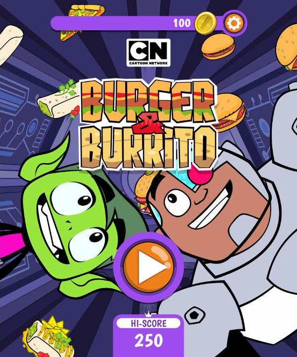 Teen Titans Go Burger and Burrito - Cartoon Network Arcade: Origins & Adventures