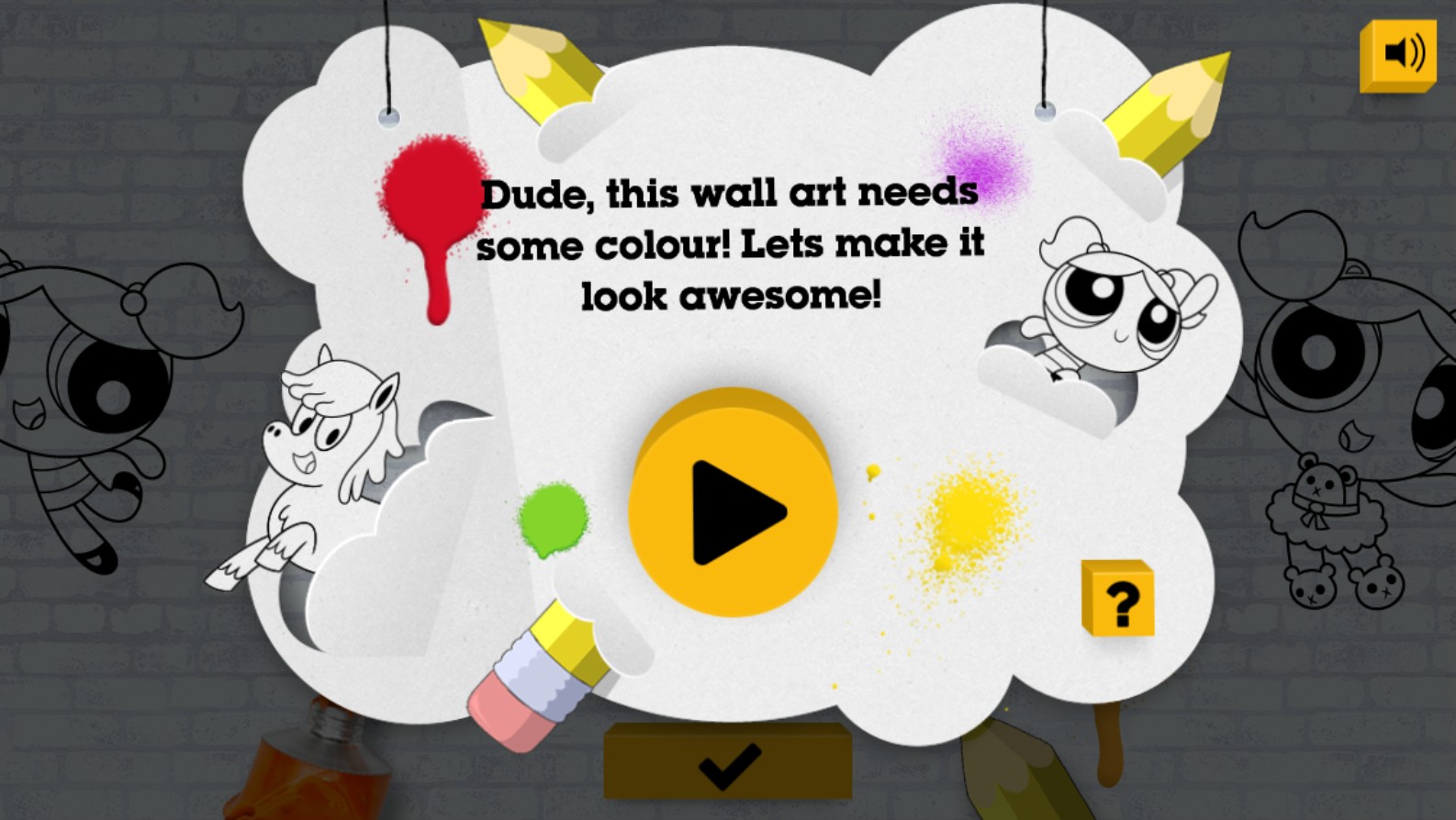 The Powerpuff Girls Colour In: Mythic Play Quest