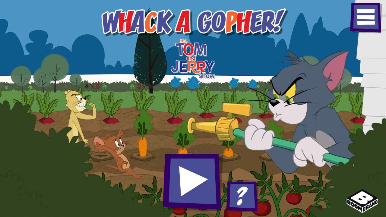 Tom and Jerry Whack a Gopher: Galactic Fun Edition