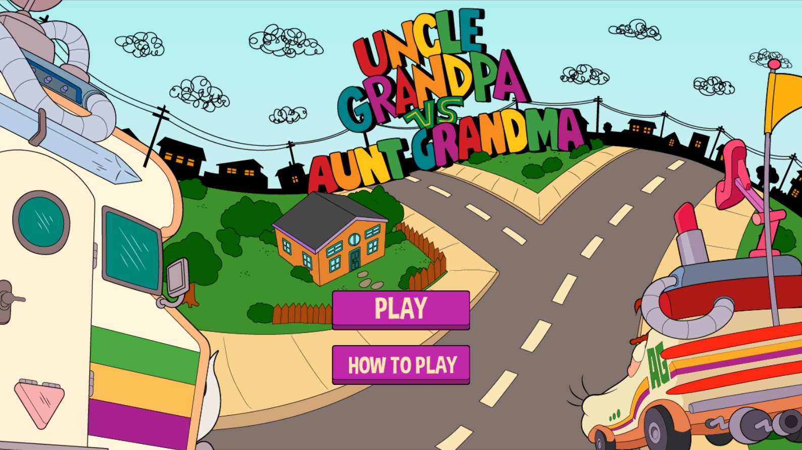 Uncle Grandpa vs Aunt Grandma Cartoon Network: Premium Arcade Edition
