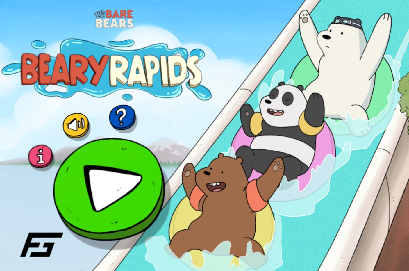 We Bare Bears Beary Rapids - Online Cartoon Network Water Slide Adventure: Legacy of the Champions