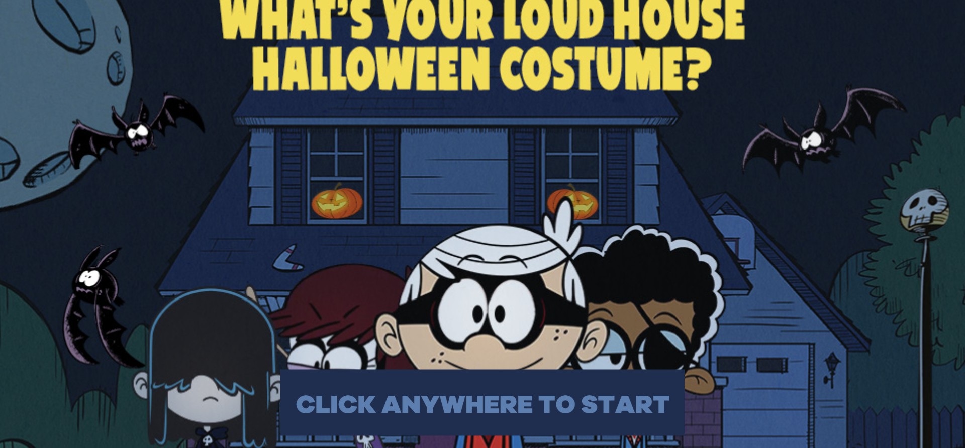 Whats Your Loud House Halloween Costume - Nickelodeon Quiz: World of Legends
